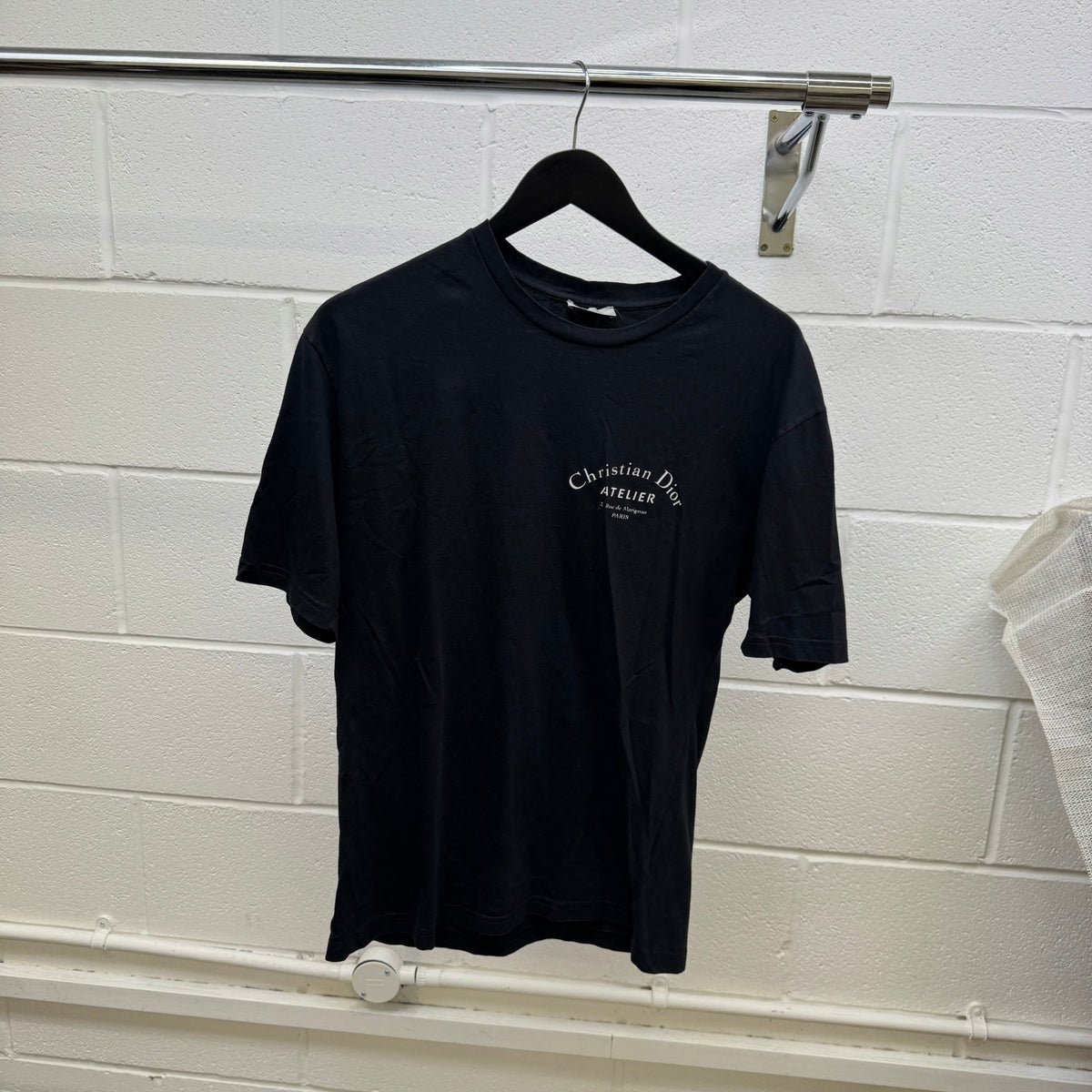 Men's Logo Print T-Shirt Black Size S - Photo 8