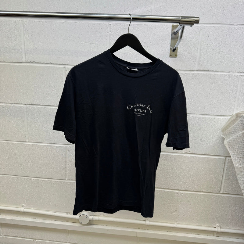 Men's Logo Print T-Shirt Black Size S