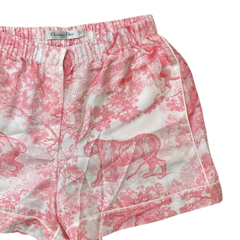 Women's Dioriviera Chez Moi Shirt & Shorts Co-ord Full Tracksuit Pink Size L / UK 12