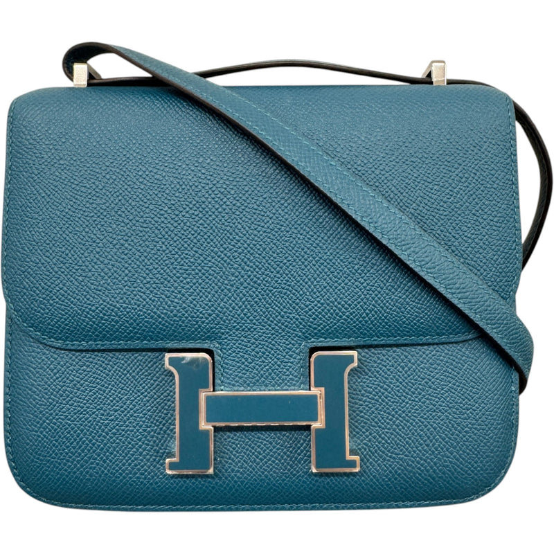 Women's Constance 18 Vert Bosphore Epsom Handbag Blue