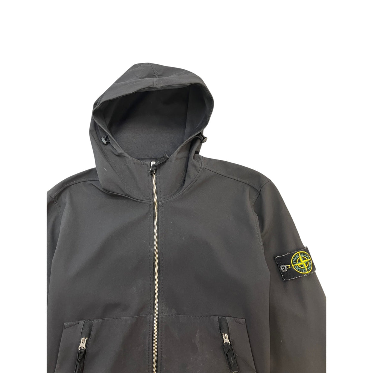 Men's Applique Logo Jacket Black Size L - Photo 3