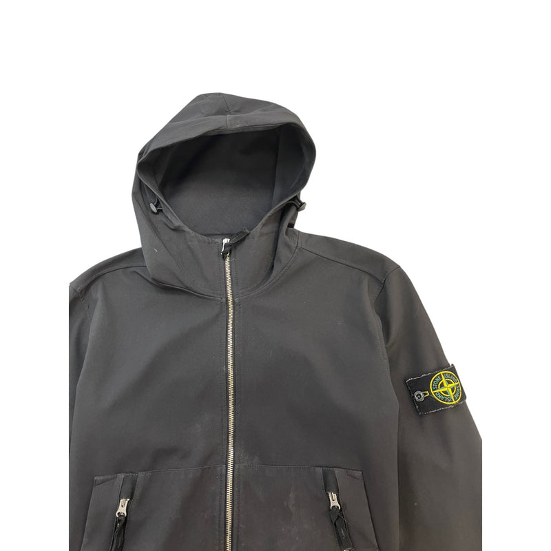 Men's Applique Logo Jacket Black Size L