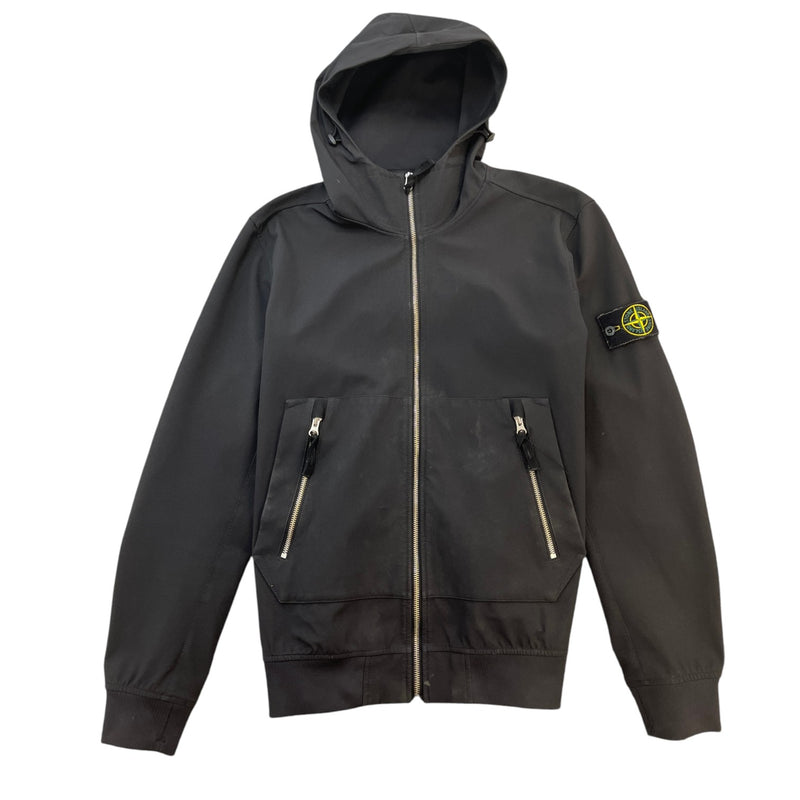 Men's Applique Logo Jacket Black Size L