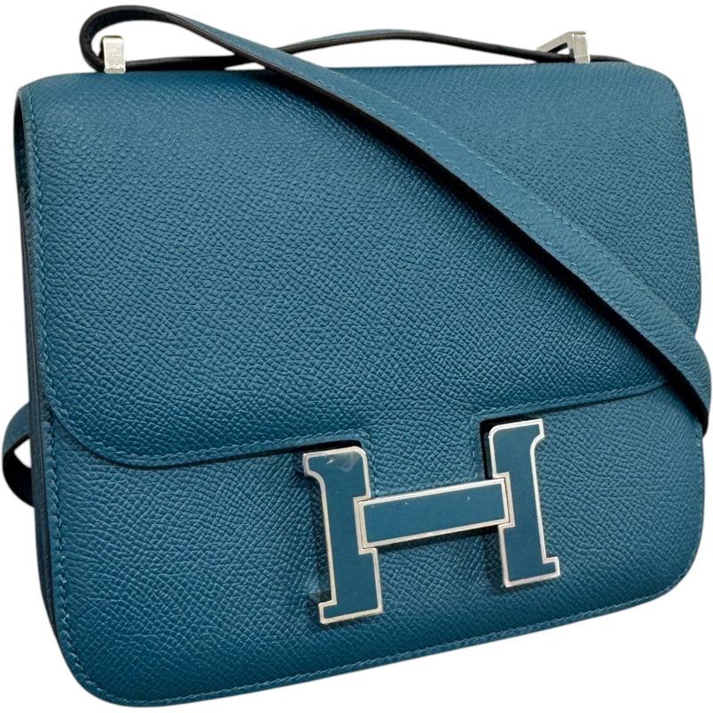 Women's Constance 18 Vert Bosphore Epsom Handbag Blue