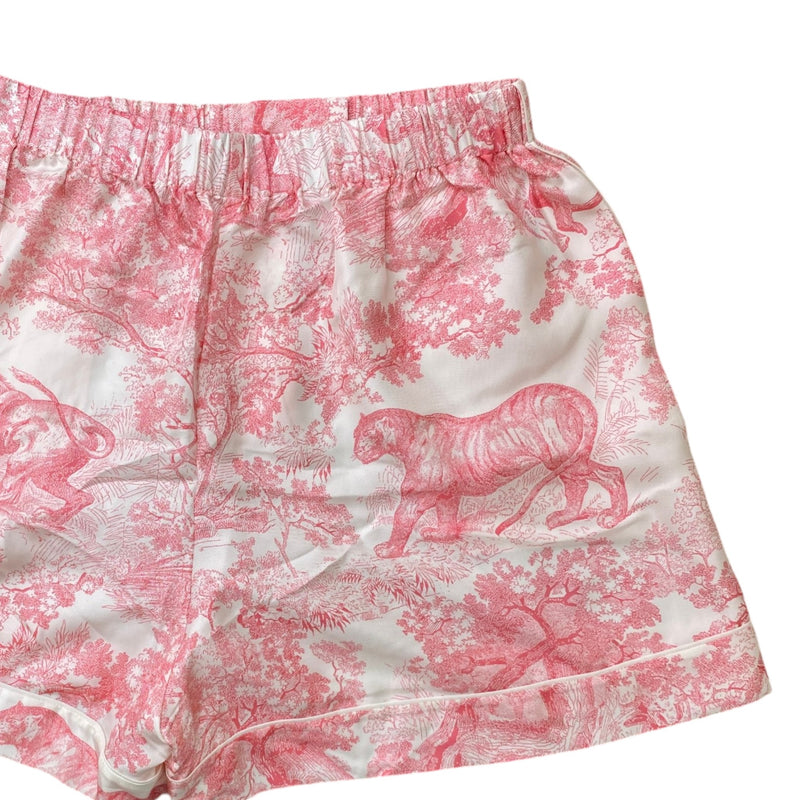 Women's Dioriviera Chez Moi Shirt & Shorts Co-ord Full Tracksuit Pink Size L / UK 12