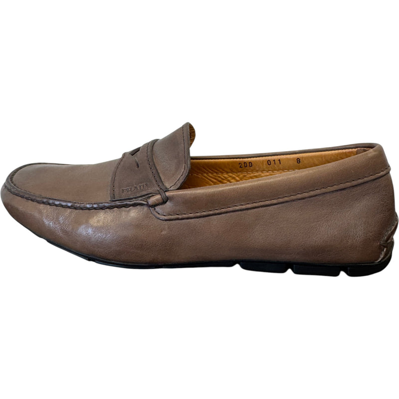 Men's Diver Loafers Brown Size UK 7 / EU 41
