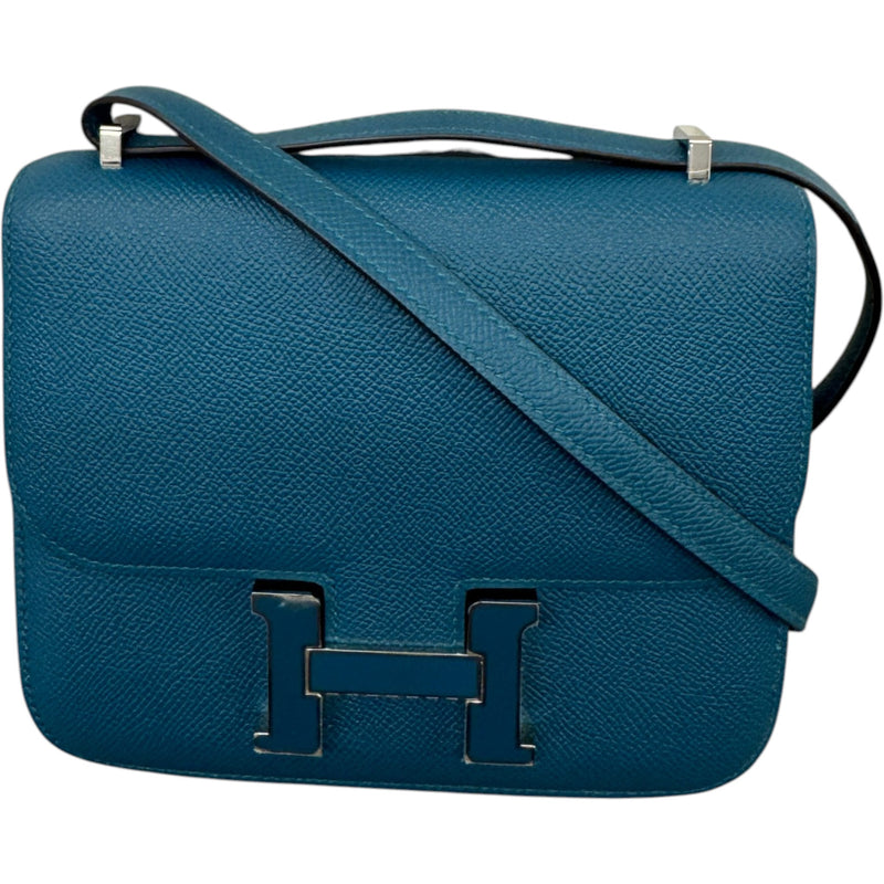 Women's Constance 18 Vert Bosphore Epsom Handbag Blue