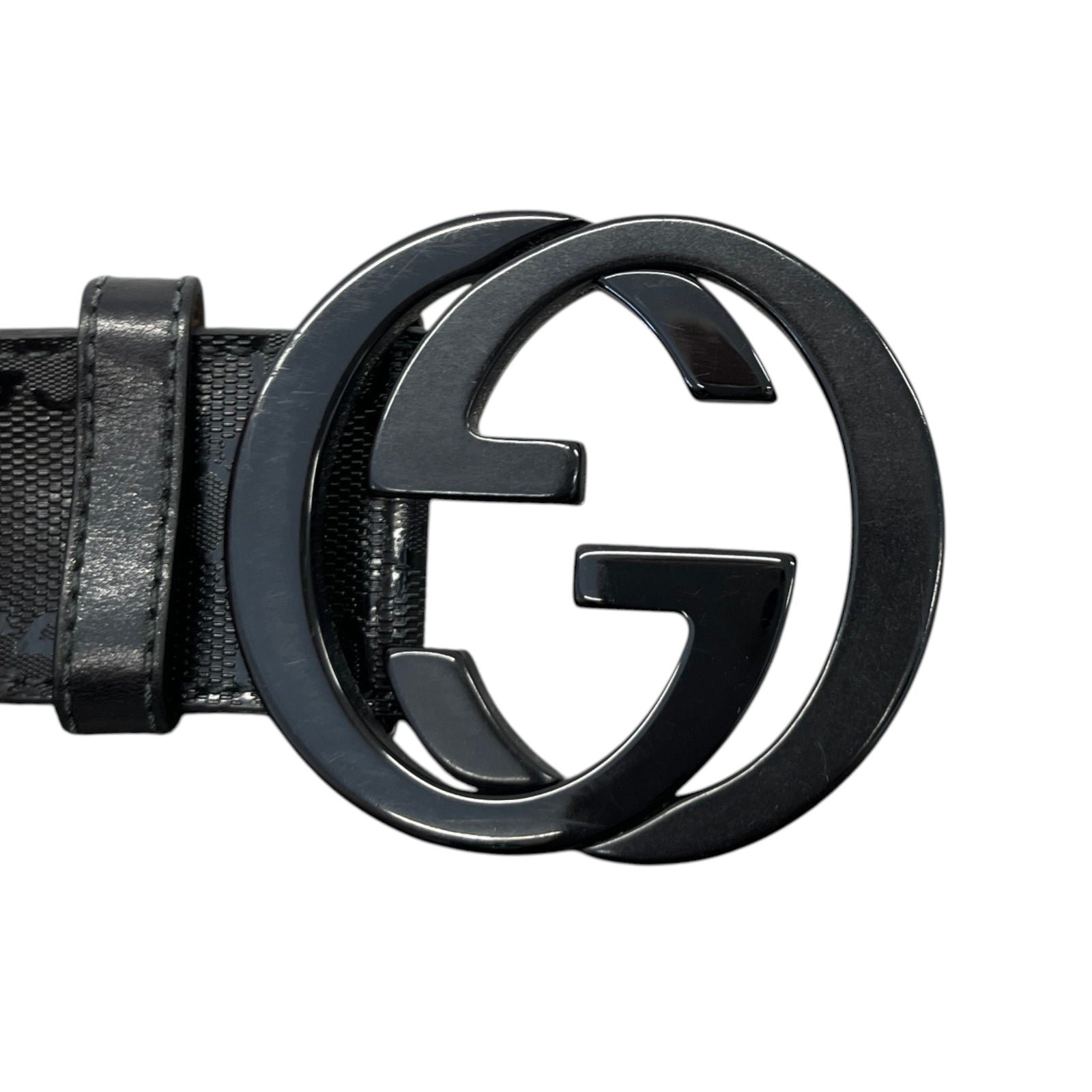 Gucci Men's Interlocking G Belt Black Size 40" - Photo 7