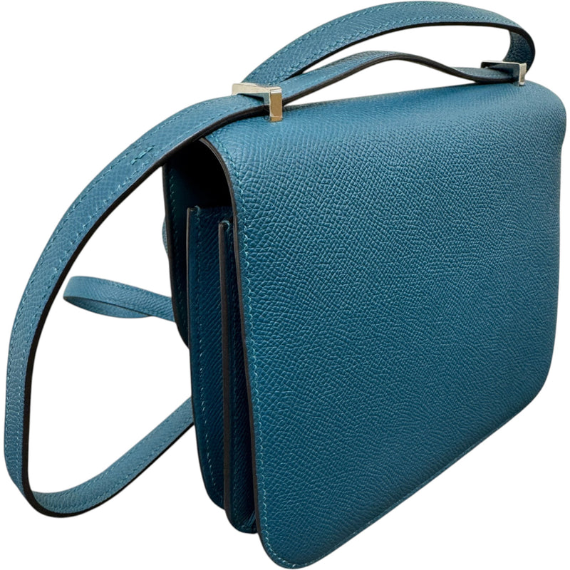 Women's Constance 18 Vert Bosphore Epsom Handbag Blue