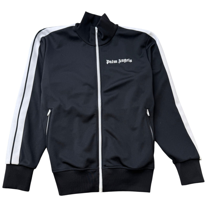 Men's Logo Print Track Jacket Black Size XL