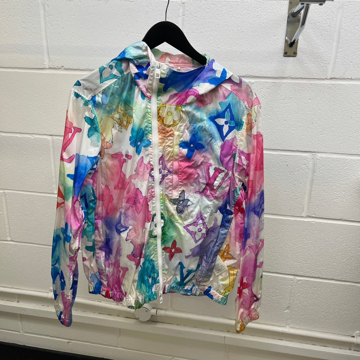 Men's Monogram Watercolour Windbreaker Multi-Coloured Size S - Photo 9