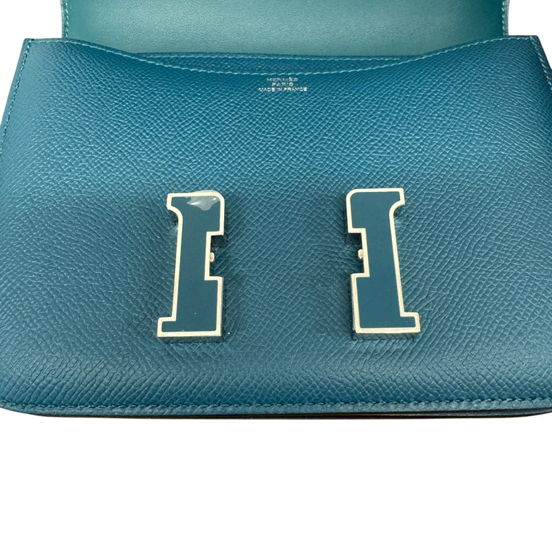 Women's Constance 18 Vert Bosphore Epsom Handbag Blue