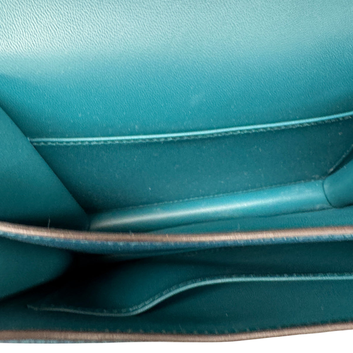 Women's Constance 18 Vert Bosphore Epsom Handbag Blue - Photo 12