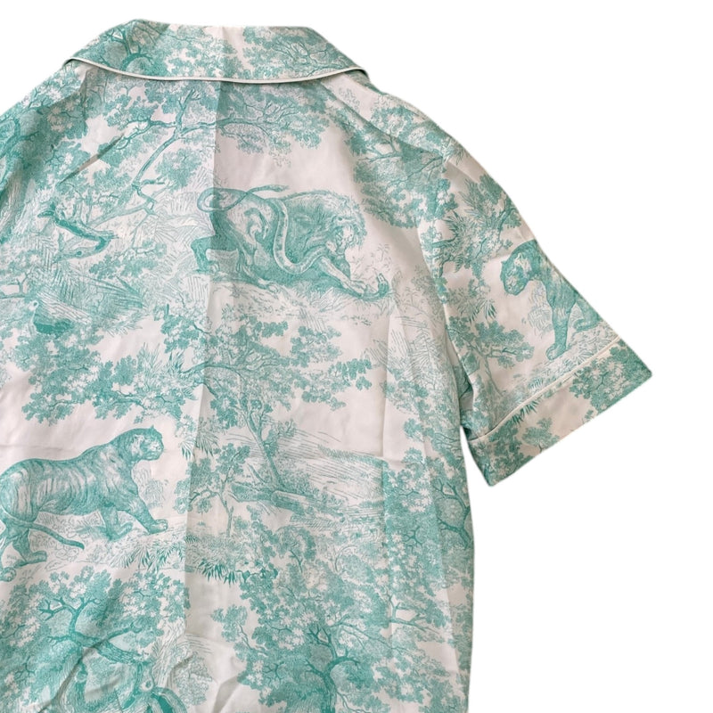Women's Dioriviera Chez Moi Shirt & Shorts Co-ord Full Tracksuit Green Size L / UK 12
