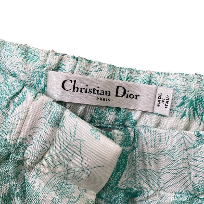 Women's Dioriviera Chez Moi Shirt & Shorts Co-ord Full Tracksuit Green Size L / UK 12