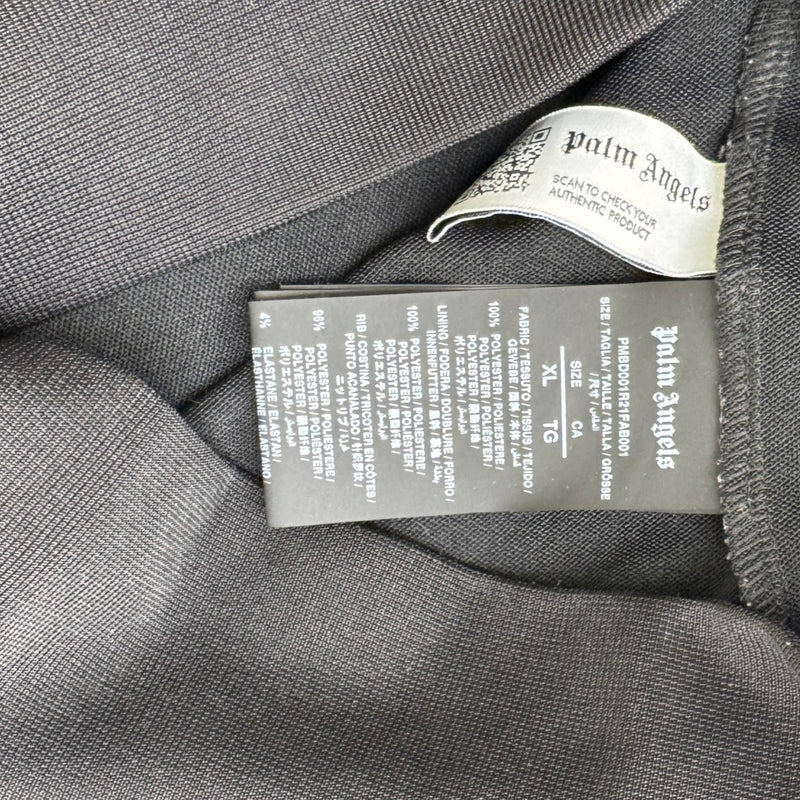 Men's Logo Print Track Jacket Black Size XL