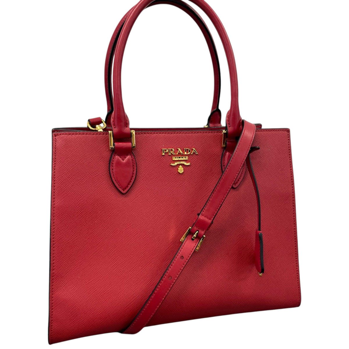 Women's Saffiano Handbag Red - Photo 4