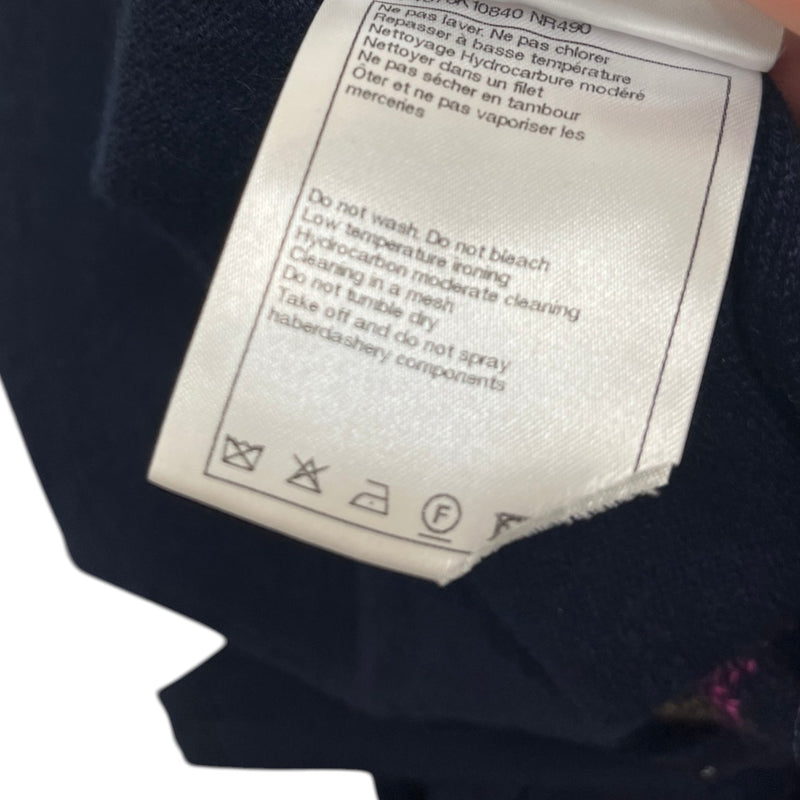 Women's Cashmere Dress Top Navy Size M