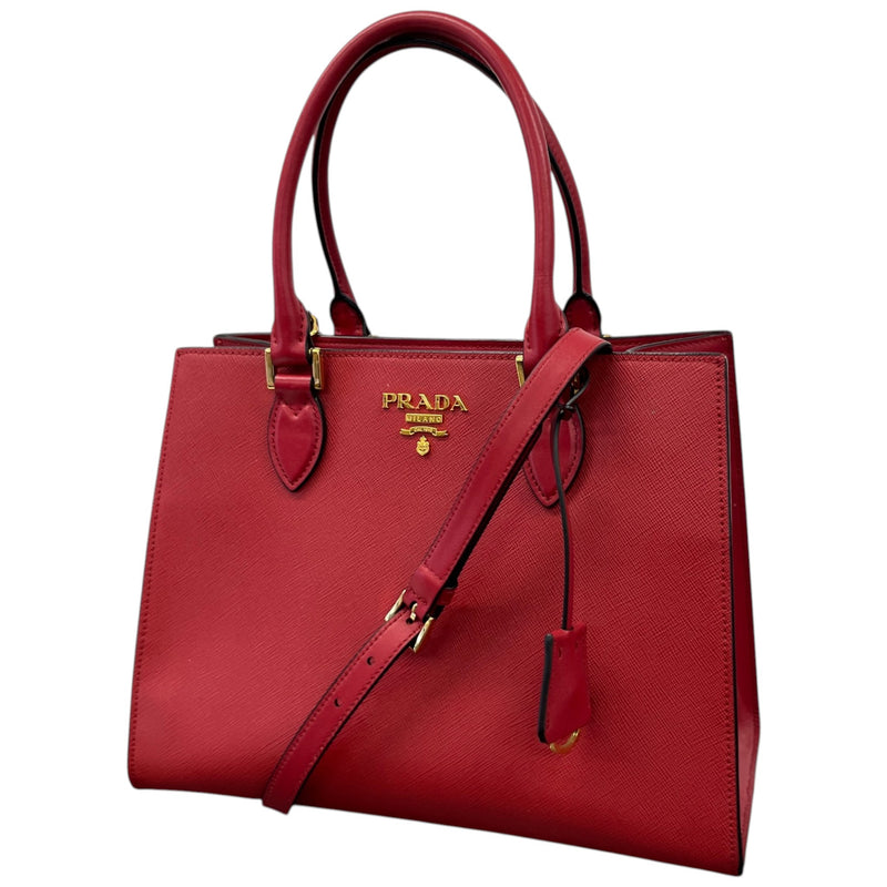 Women's Saffiano Handbag Red