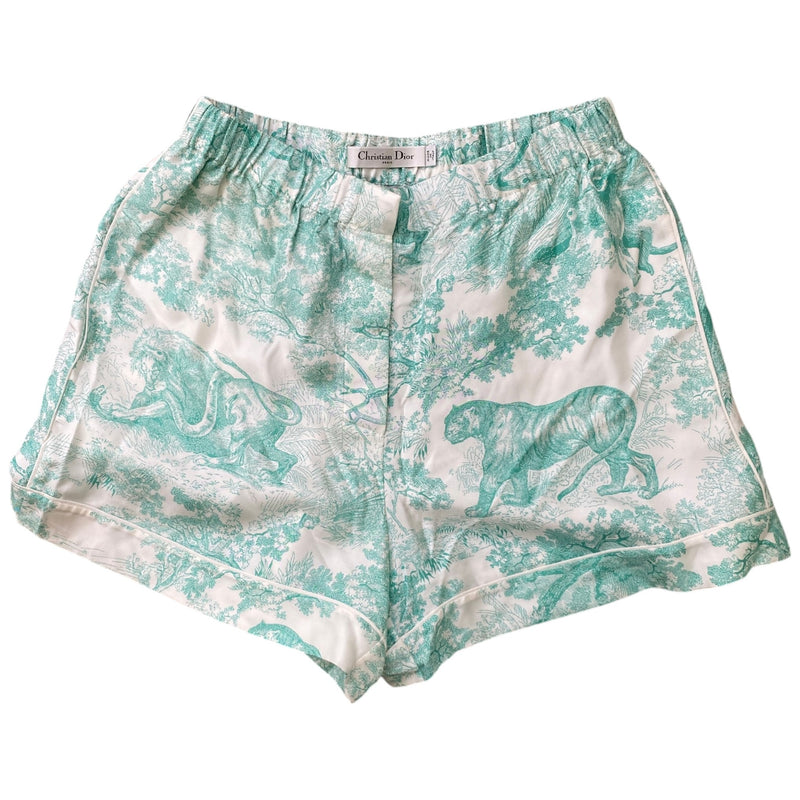Women's Dioriviera Chez Moi Shirt & Shorts Co-ord Full Tracksuit Green Size L / UK 12