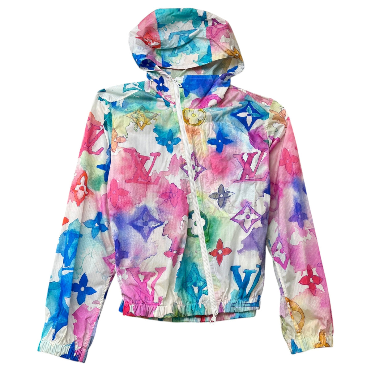 Men's Monogram Watercolour Windbreaker Multi-Coloured Size S - Photo 1