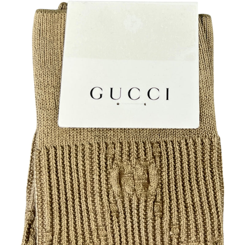 Gucci Women's GG Supreme Socks Brown Size 2-5