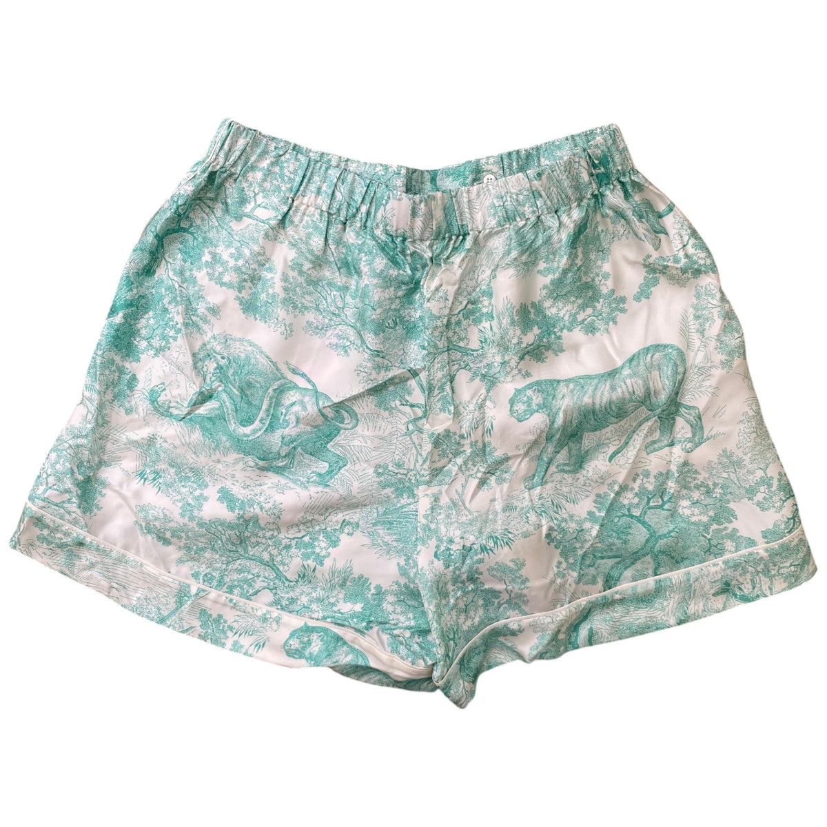 Women's Dioriviera Chez Moi Shirt & Shorts Co-ord Full Tracksuit Green Size L / UK 12 - Photo 7