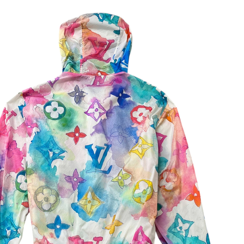 Men's Monogram Watercolour Windbreaker Multi-Coloured Size S