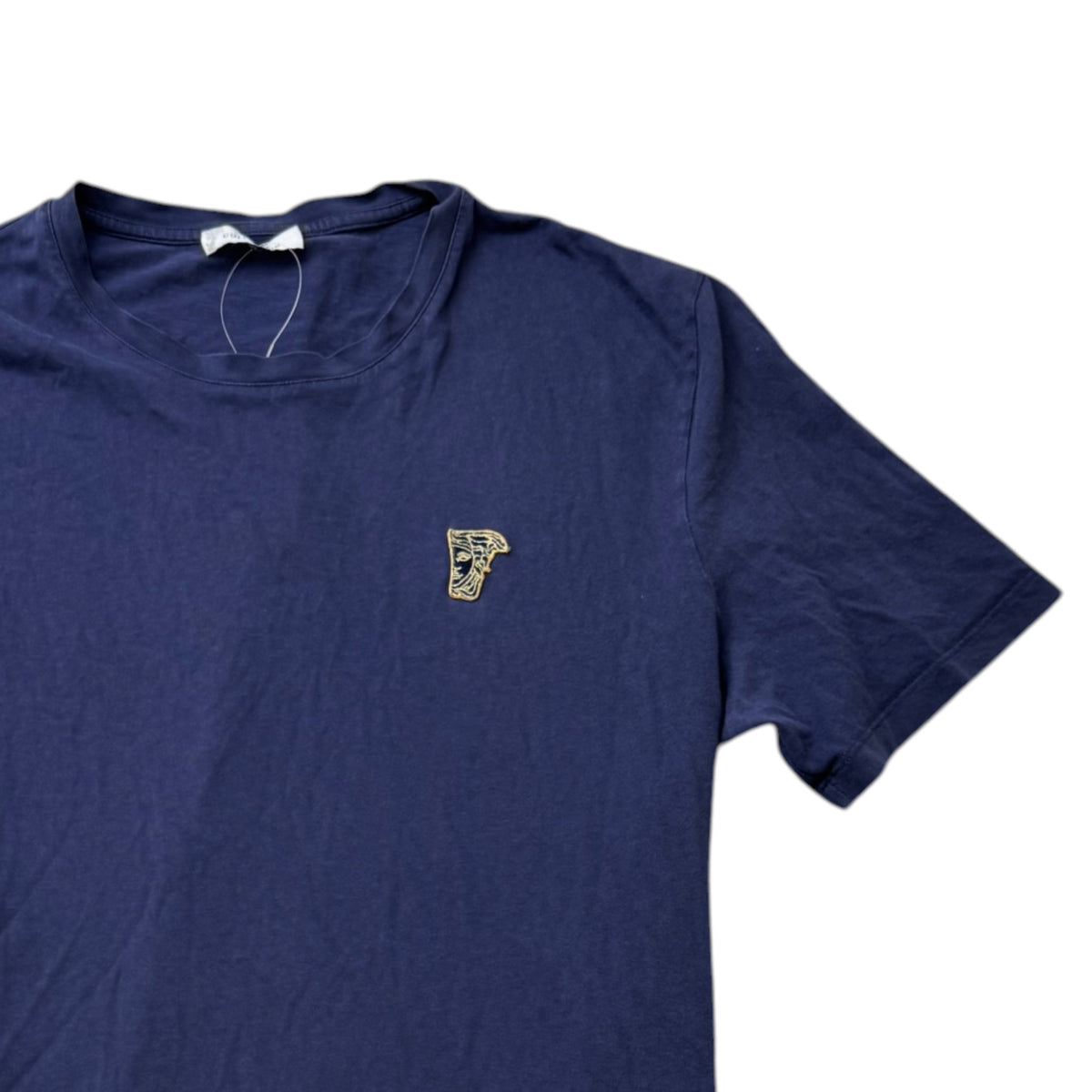 Men's Embroidered Logo T-Shirt Navy Size M - Photo 3
