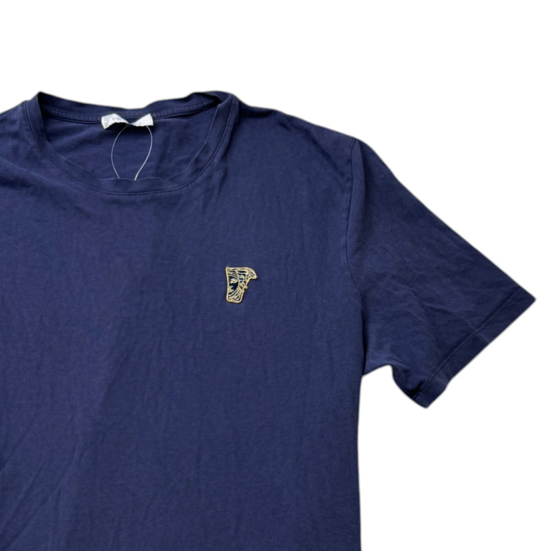 Men's Embroidered Logo T-Shirt Navy Size M