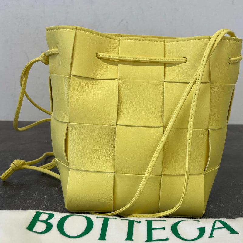 Women's Small Cassette Bucket Bag Yellow