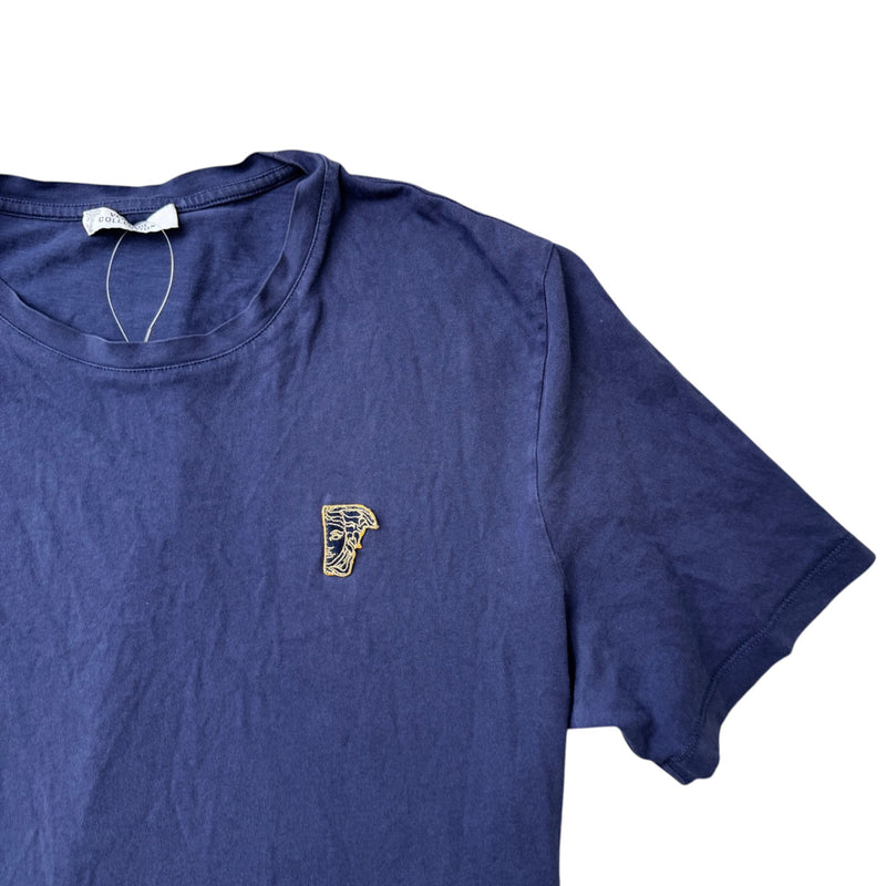 Men's Embroidered Logo T-Shirt Navy Size M