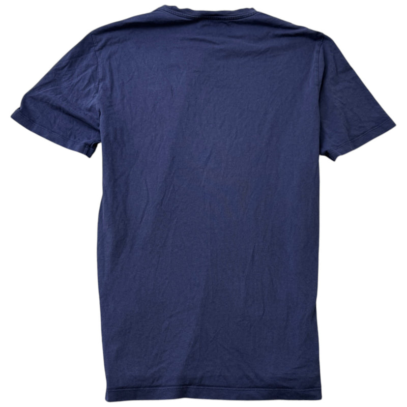 Men's Embroidered Logo T-Shirt Navy Size M