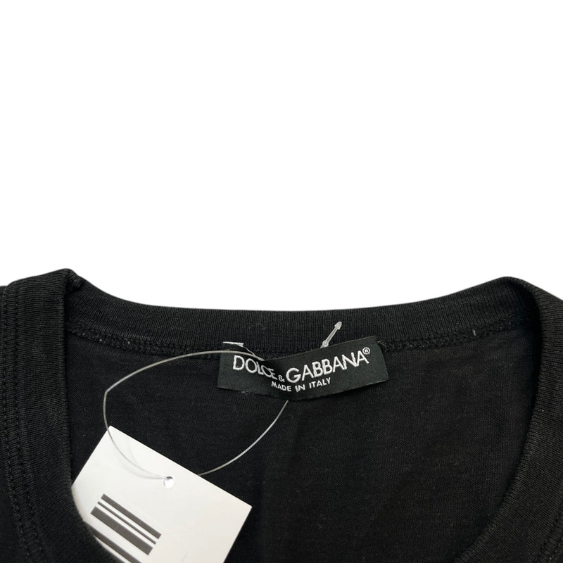Men's Plaque Logo T-Shirt Black Size IT 52 / UK XL