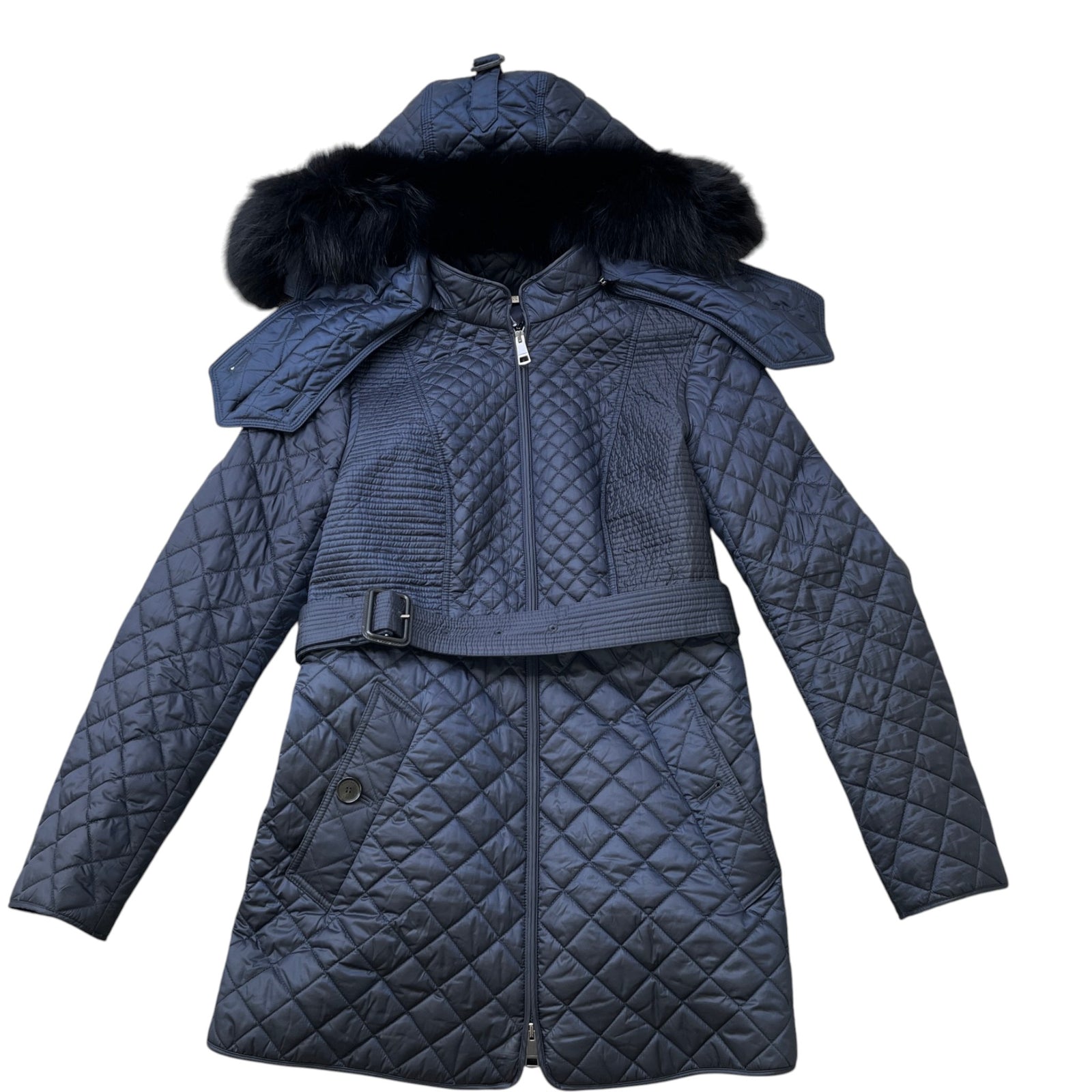 Women's Quited Jacket Navy Size IT 42 / UK 10 - Photo 1