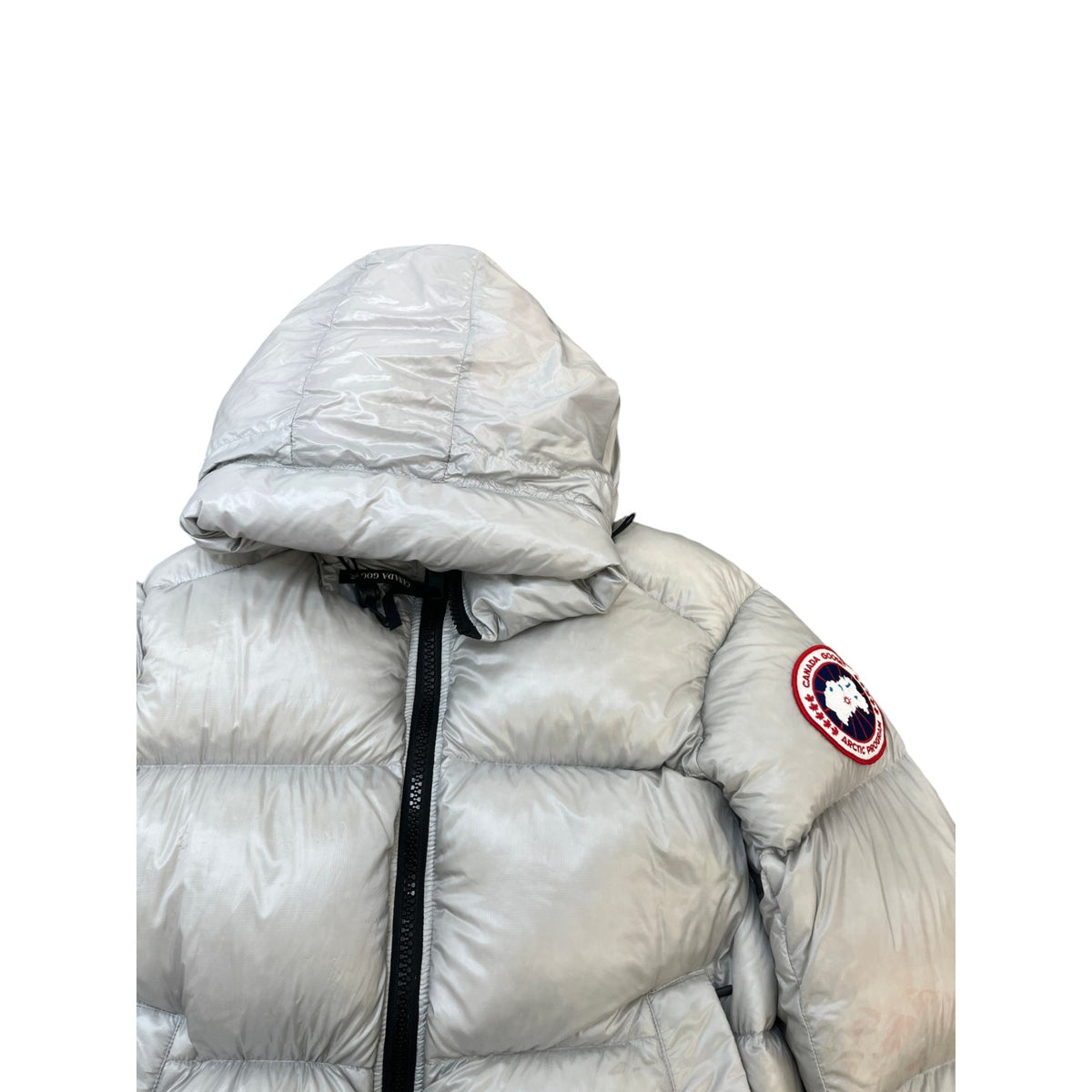 Men's Crofton Puffer Down Jacket Grey Size L - Photo 4