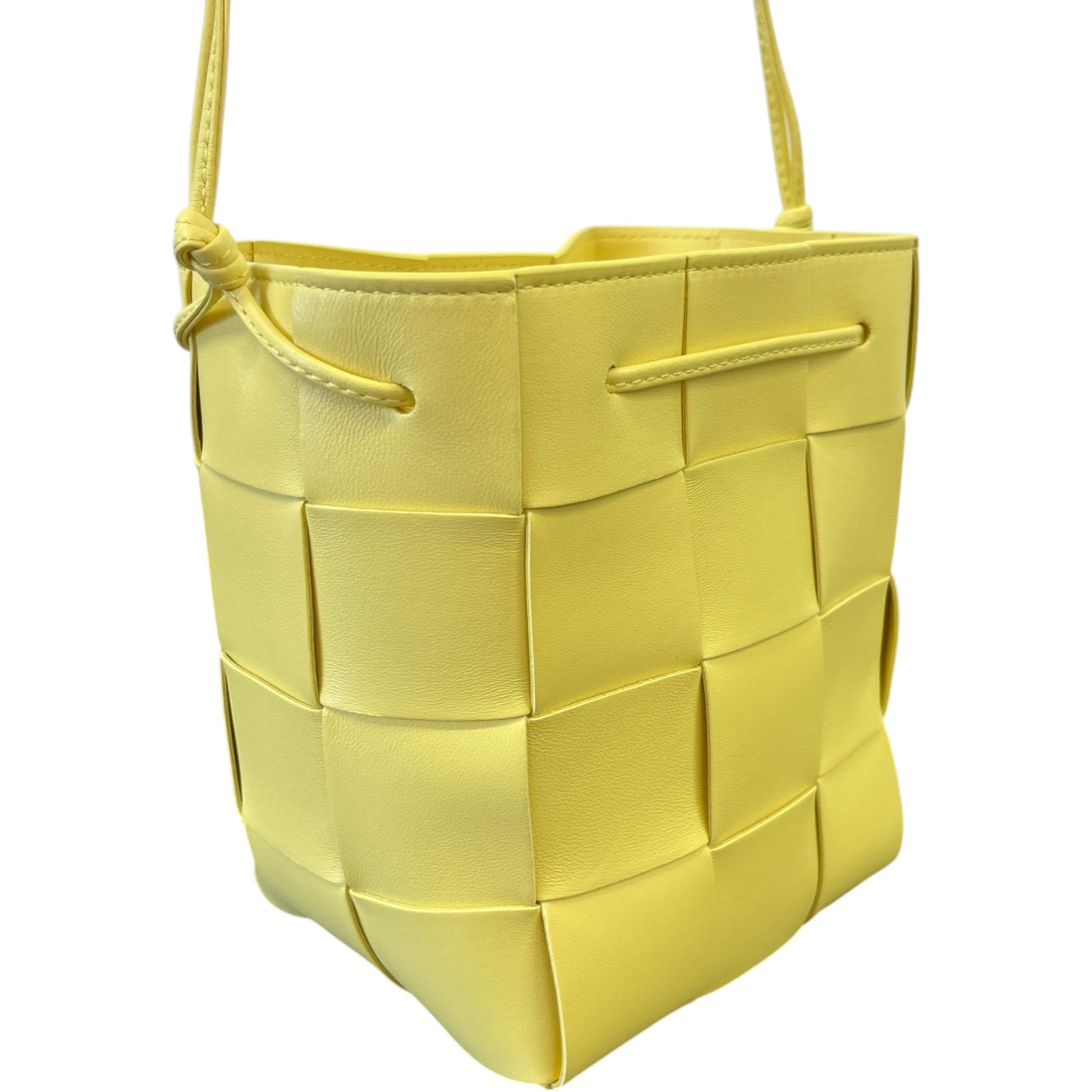 Women's Small Cassette Bucket Bag Yellow - Photo 8