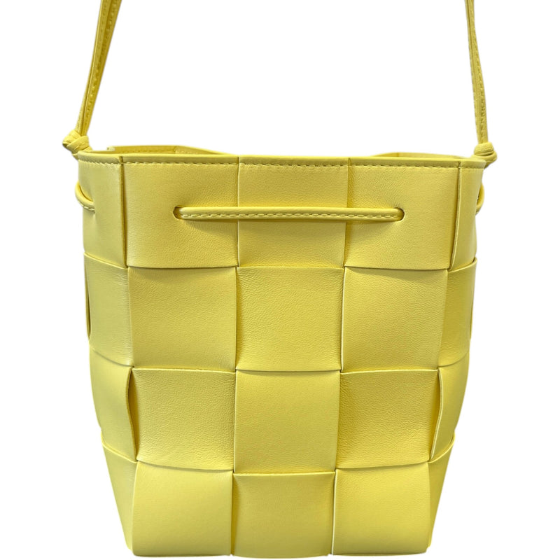 Women's Small Cassette Bucket Bag Yellow