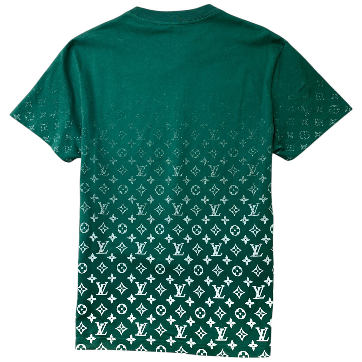 Men's Monogram Gradient T-Shirt Green Size S - Photo 2