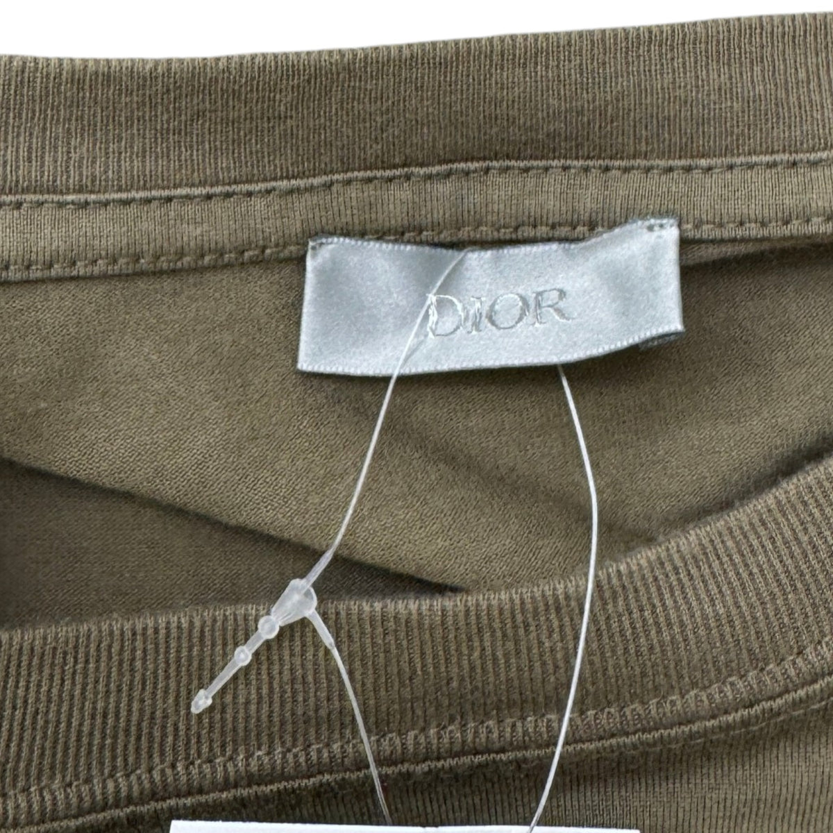 Men's Logo Print T-Shirt Khaki Size S - Photo 7