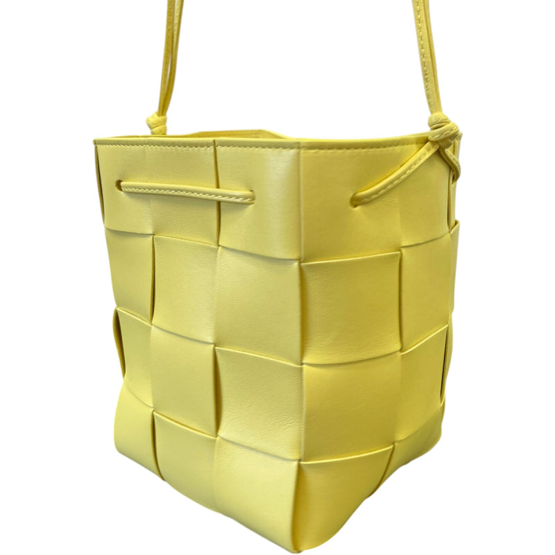 Women's Small Cassette Bucket Bag Yellow