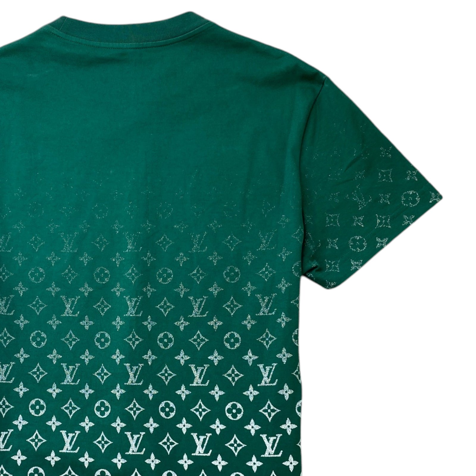 Men's Monogram Gradient T-Shirt Green Size S - Photo 4