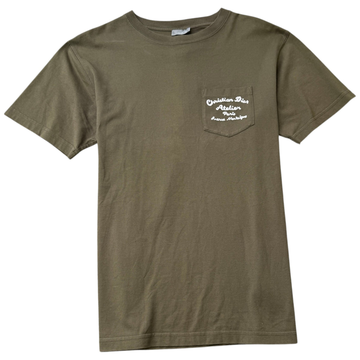 Men's Logo Print T-Shirt Khaki Size S - Photo 1