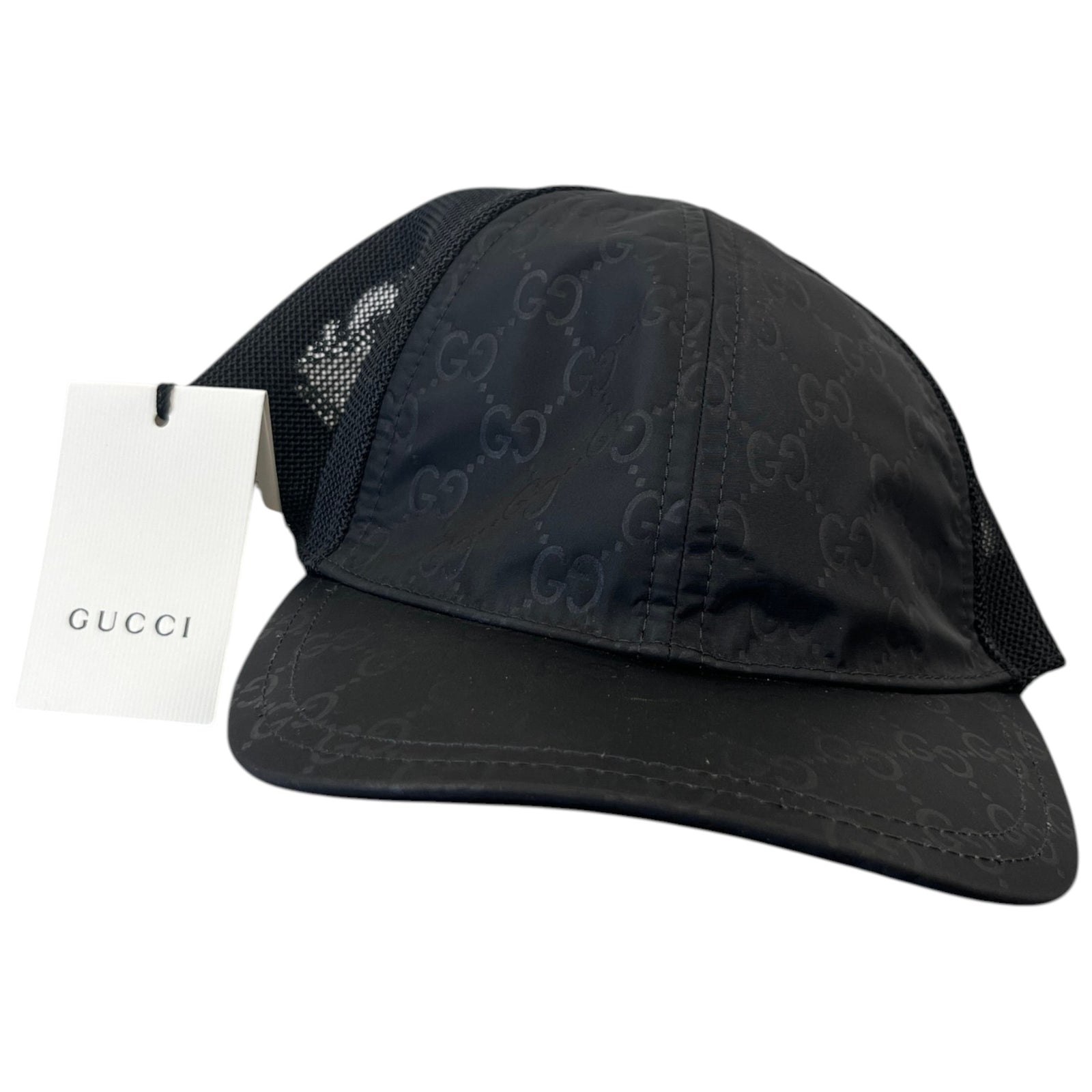 Men's GG Supreme Baseball Beanie Black Size S - Photo 4