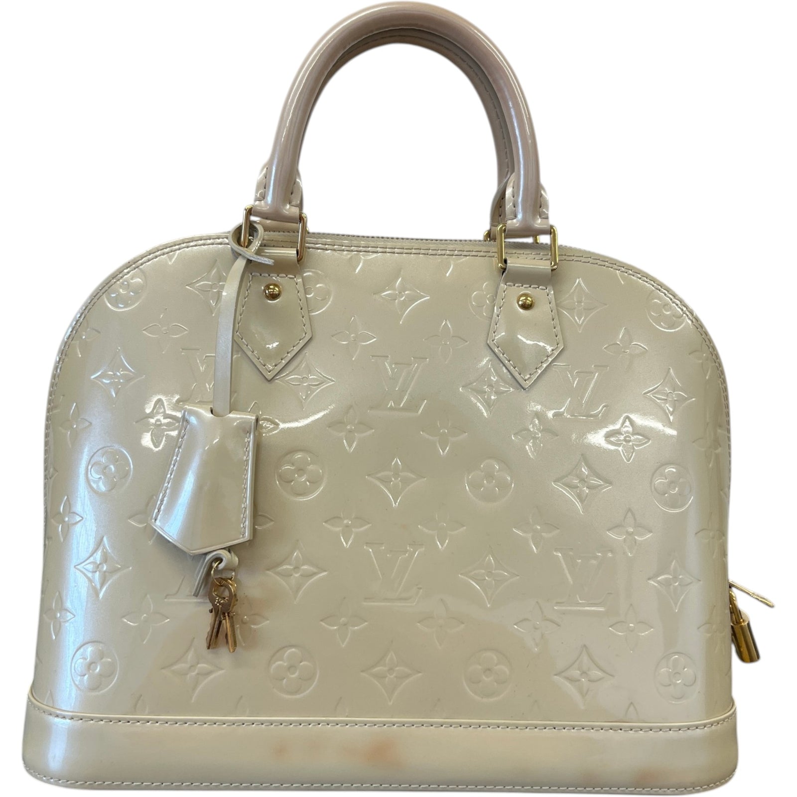 Women's Vernis Leather Alma Mm Bag Cream - Photo 1