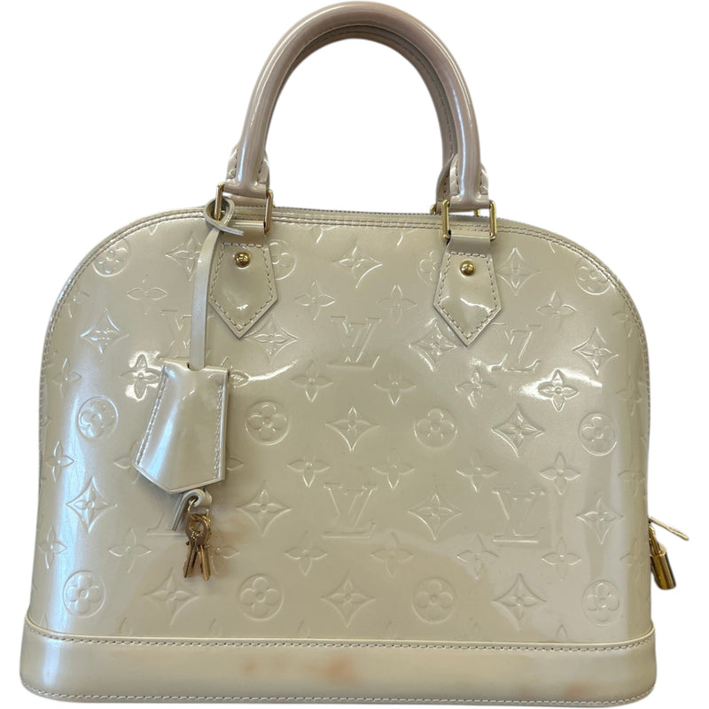 Women's Vernis Leather Alma Mm Bag Cream