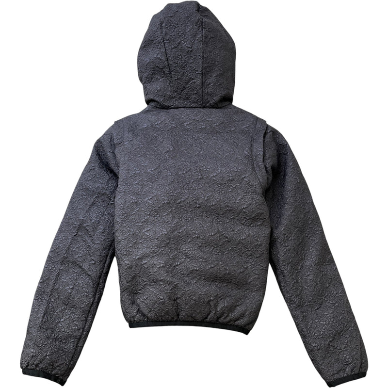 Women's Monogram Reversible Detachable Sleeves Down Jacket Black Size IT 38 / UK 6