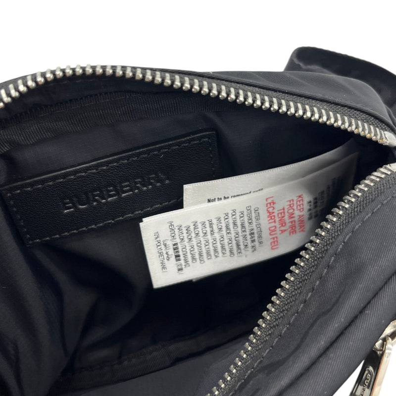 Men's Logo Cannon Nylon Belt Bag Black