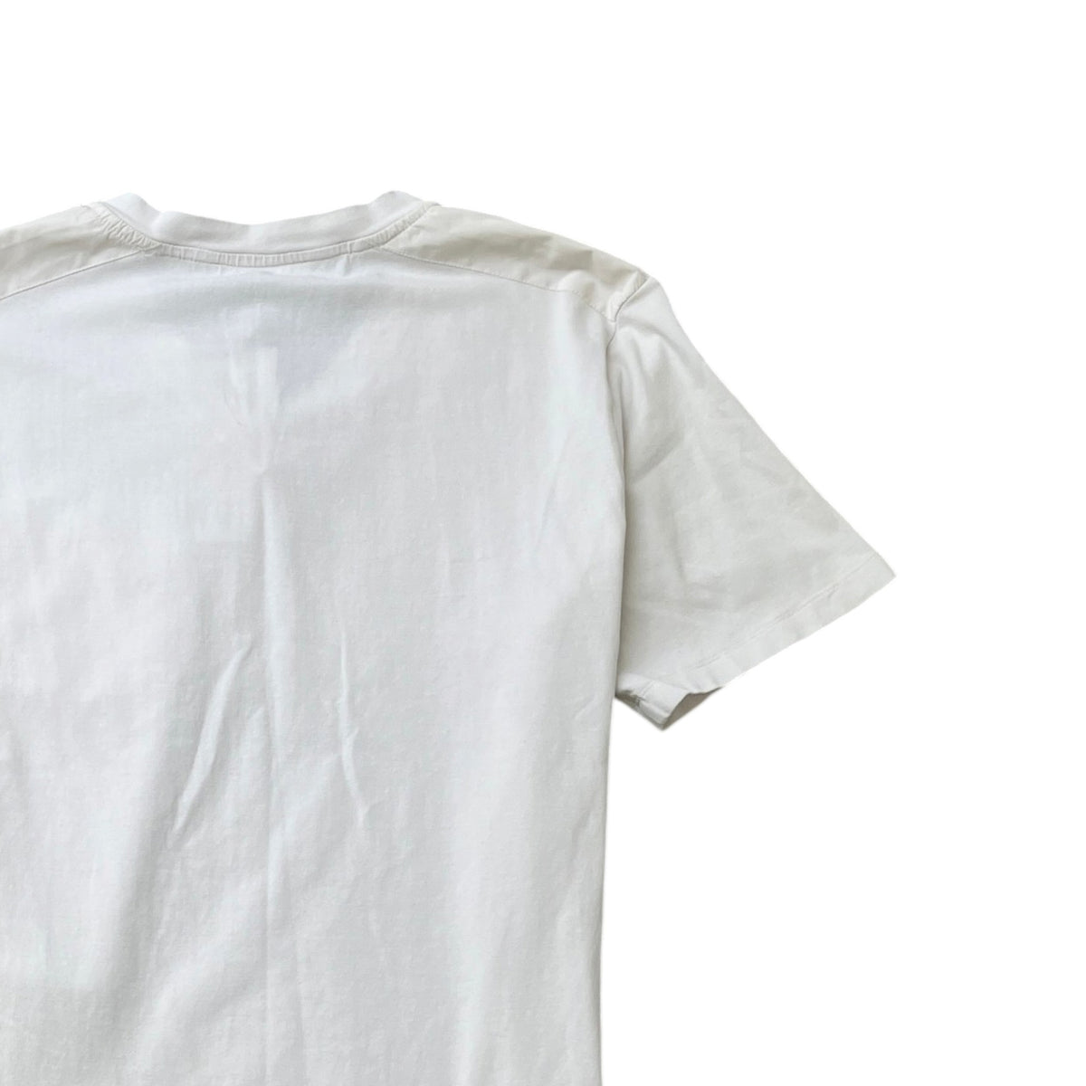 Men's Pocket Logo V Neck T-Shirt White Size S - Photo 4