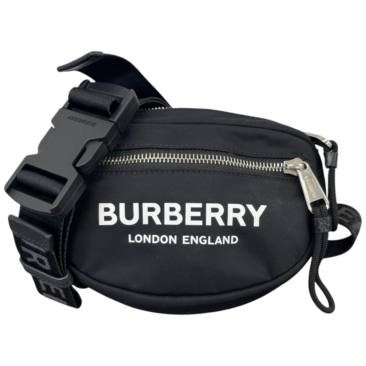 Men's Logo Cannon Nylon Belt Bag Black - Photo 1
